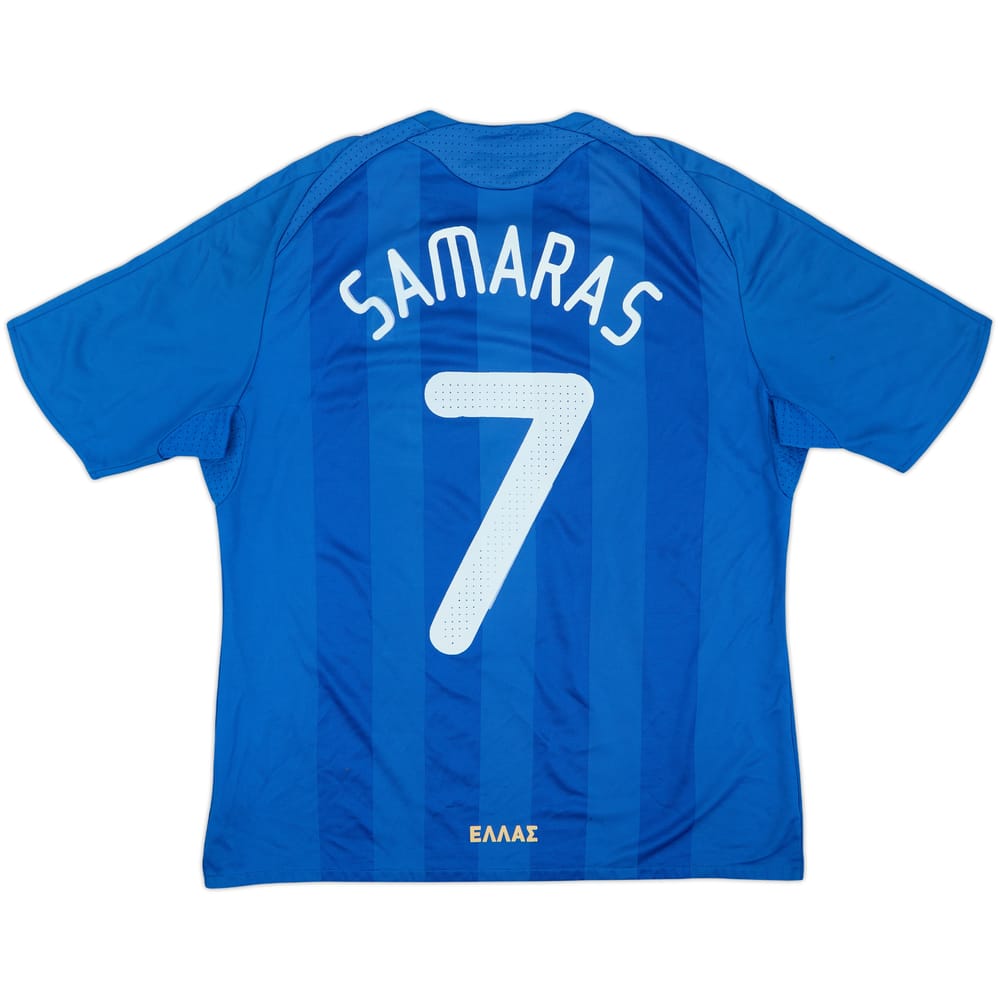 2008-09 Greece Home Shirt Samaras #7 - 6/10 - (XL)
