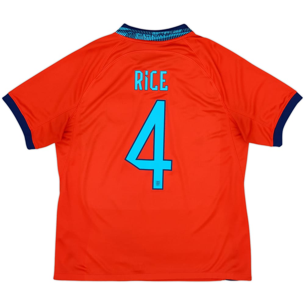 2022-23 England Away Shirt Rice #4 - 9/10 - (L)