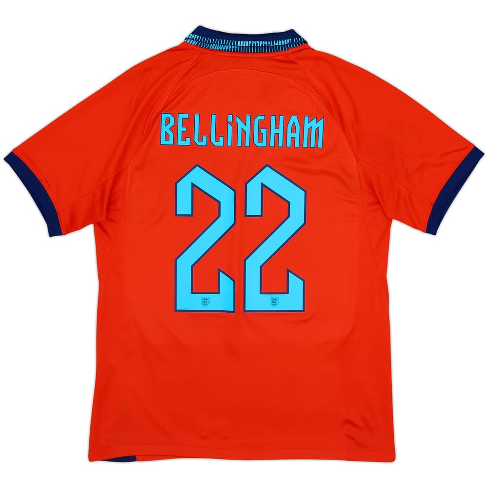 2022-23 England Away Shirt Bellingham #22 - 9/10 - (M)