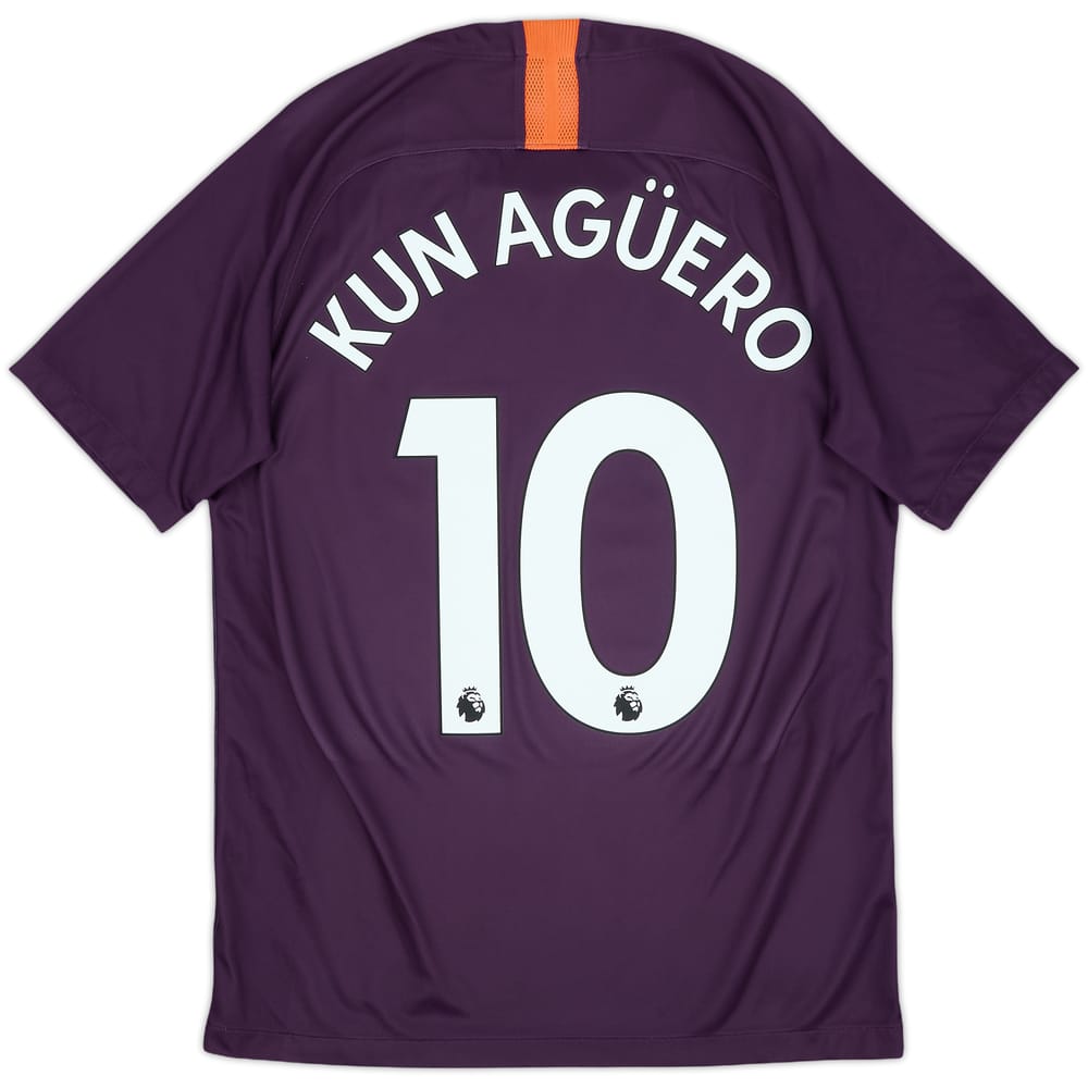 2018-19 Manchester City Third Shirt Kun Aguero #10 - 6/10 - (S)