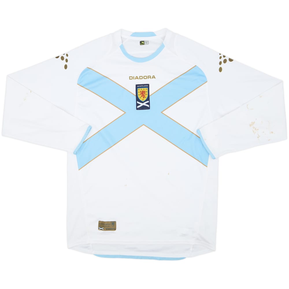 2007-08 Scotland Away L/S Shirt - 7/10 - (L)