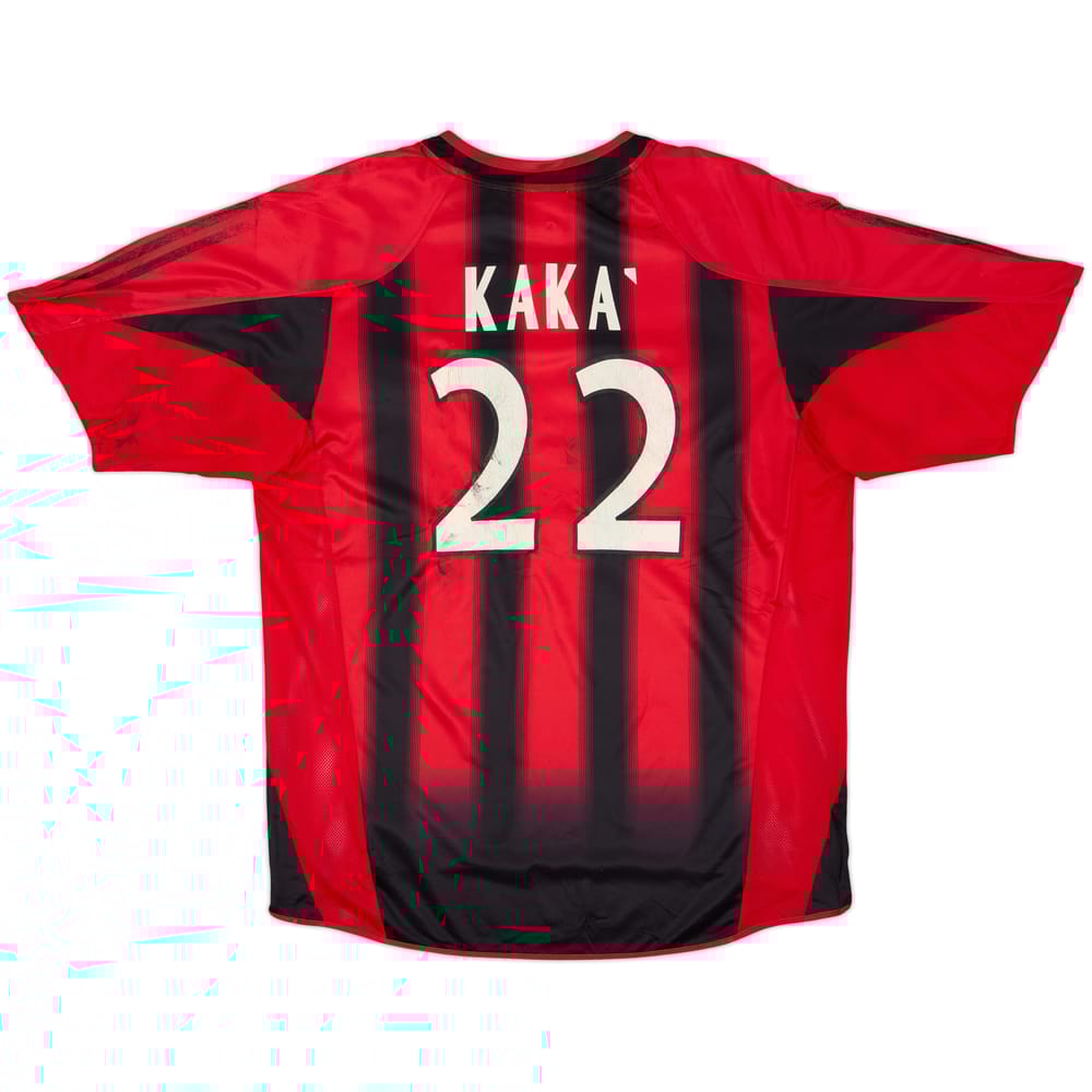 2004-05 AC Milan Home Shirt Kaka #22 - 4/10 - (L)