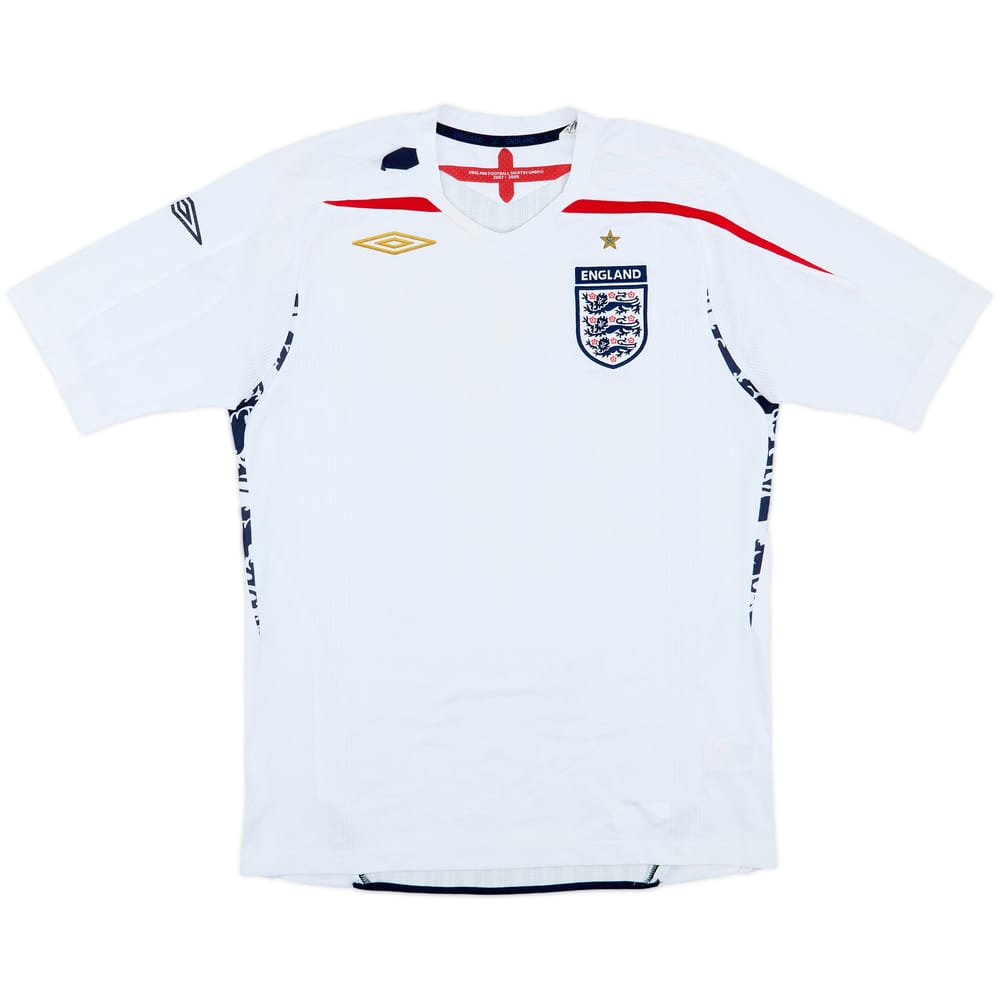 2007-09 England Home Shirt - 4/10 - (M)
