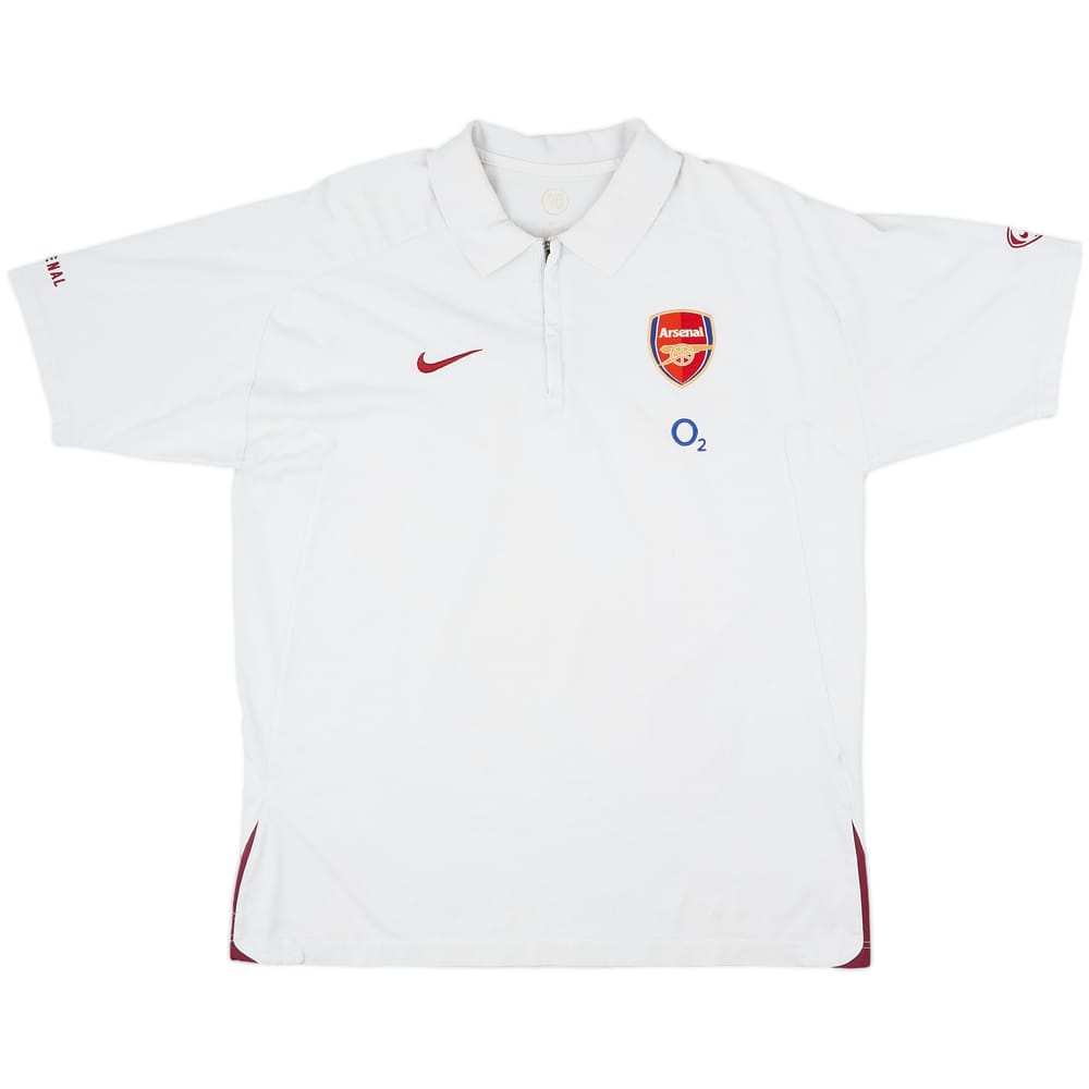 2005-06 Arsenal Nike 1/4 Zip Polo Shirt - 5/10 - (XL)