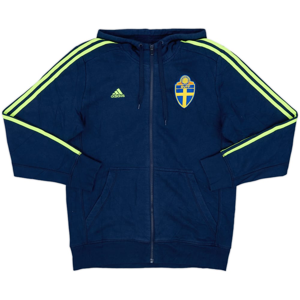 2015-16 Sweden adidas Hooded Track Jacket - 8/10 - (M)