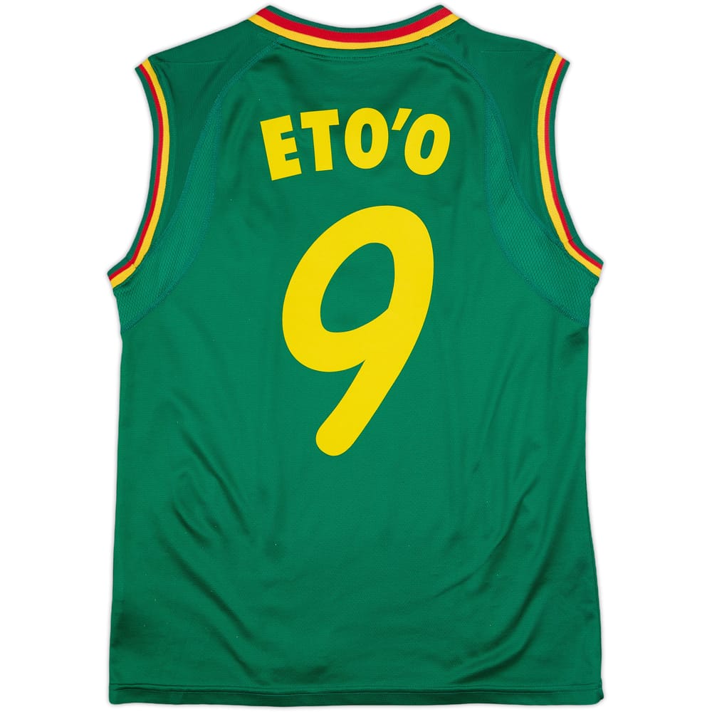 2002 Cameroon Home Vest Shirt Eto'o #9 - 8/10 - (M)