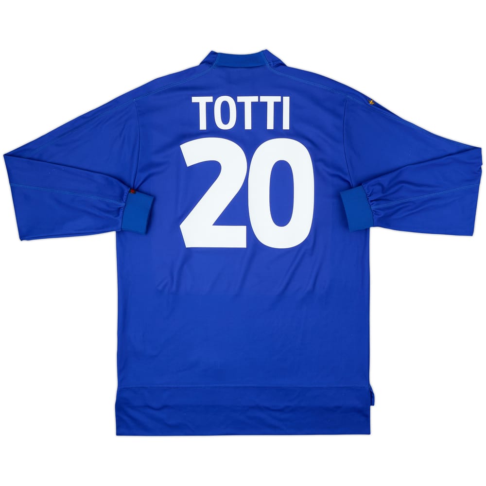 1998-99 Italy Home L/S Shirt Totti #20 - 8/10 - (L)