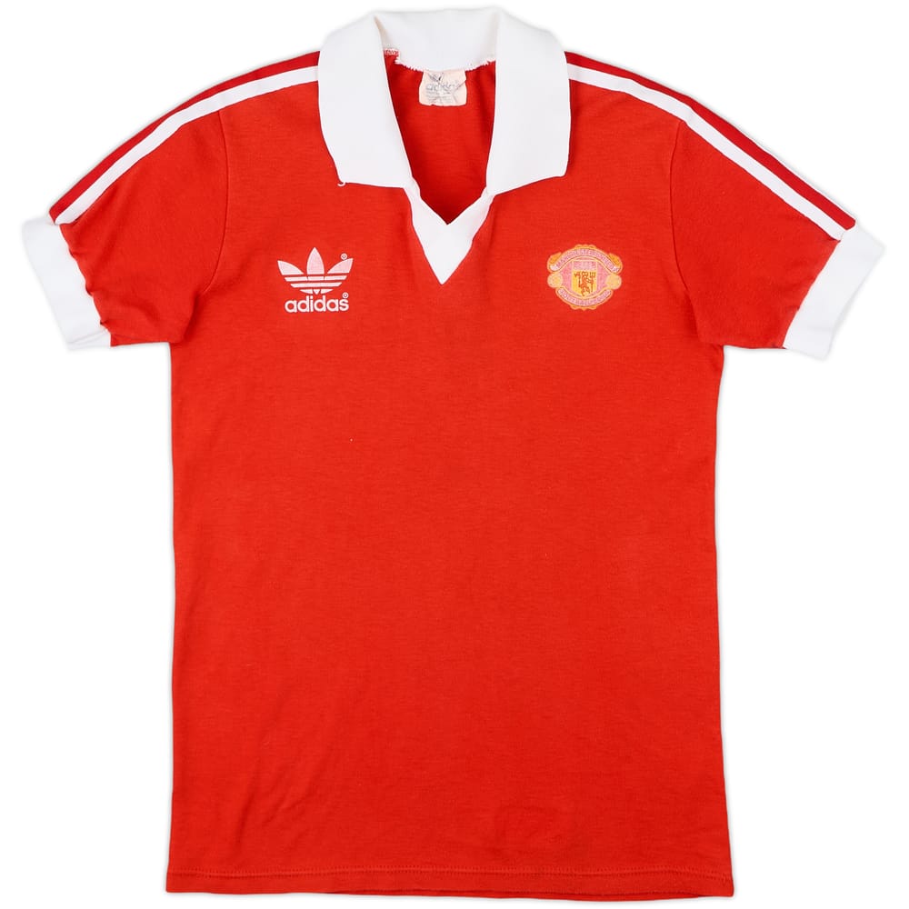 1980-82 Manchester United Home Shirt - 6/10 - (L.Boys)