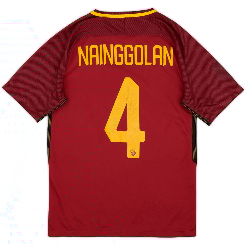 2017-18 Roma Home Shirt Nainggolan #4 - 6/10 - (S)