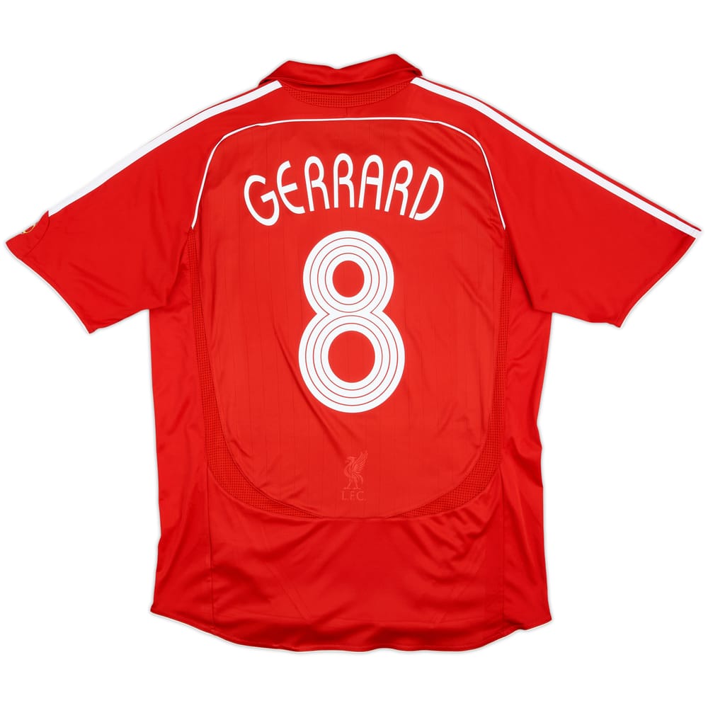 2006-08 Liverpool Home Shirt Gerrard #8 - 6/10 - (L)