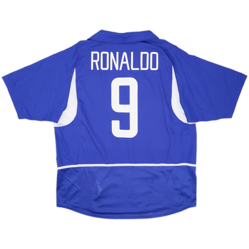 2002-04 Brazil Away Shirt Ronaldo #9 - 10/10 - (XL)