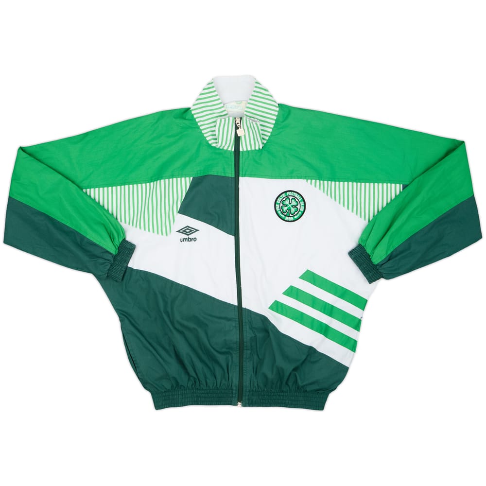 1991-92 Celtic Umbro Track Jacket - 8/10 - (L)