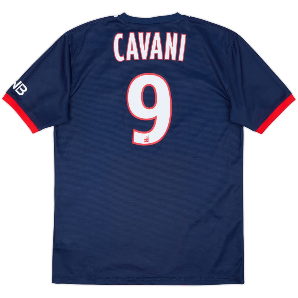 2013-14 Paris Saint-Germain Home Shirt Cavani #9 - 8/10 - (M)