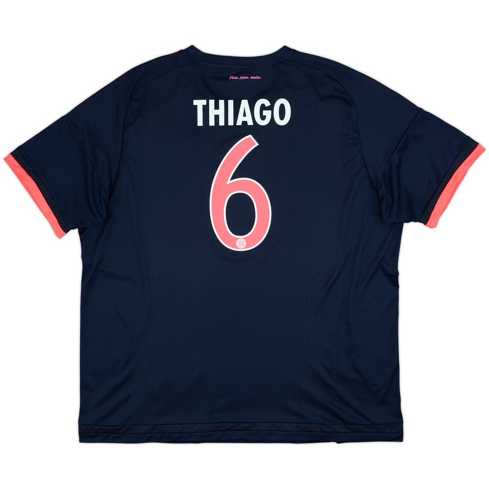 2015-16 Bayern Munich Third Shirt Thiago #6 - 9/10 - (XXL)
