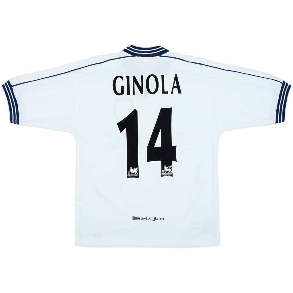 1997-99 Tottenham Home Shirt Ginola #14 - 8/10 - (S)