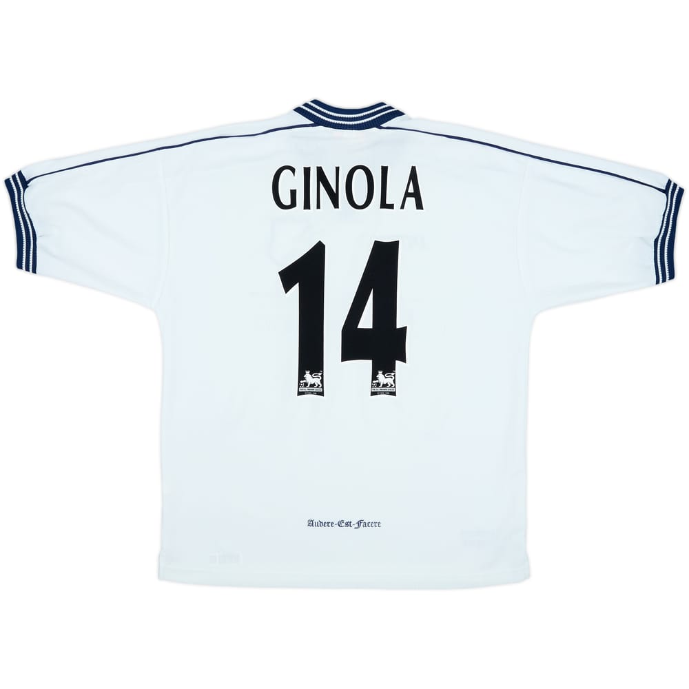 1997-99 Tottenham Home Shirt Ginola #14 - 9/10 - (L)