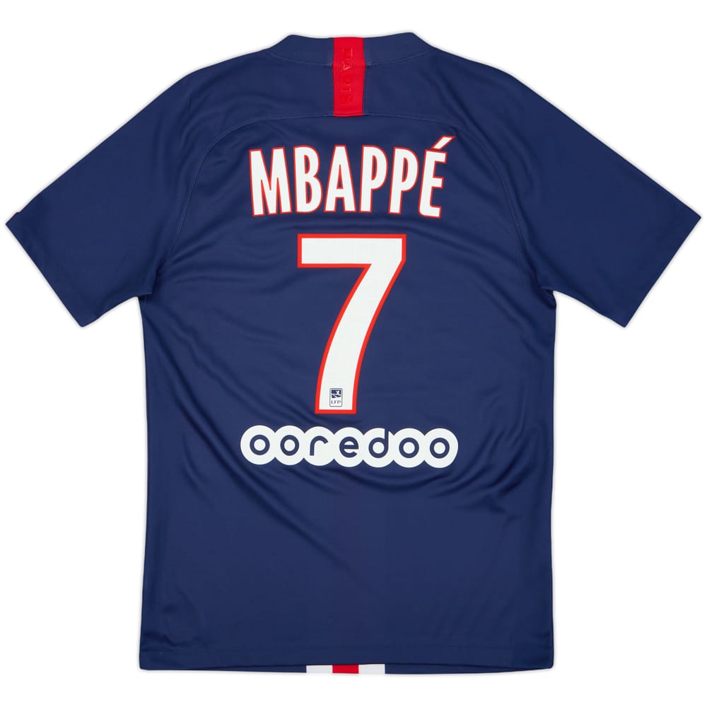 2019-20 Paris Saint-Germain Home Shirt Mbappe #7 - 9/10 - (S)
