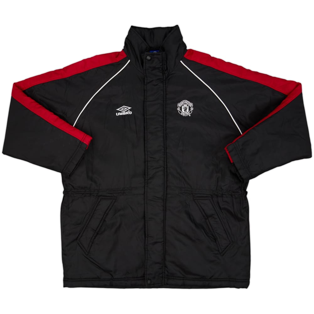 2000-01 Manchester United Umbro Padded Bench Coat - 8/10 - (M)