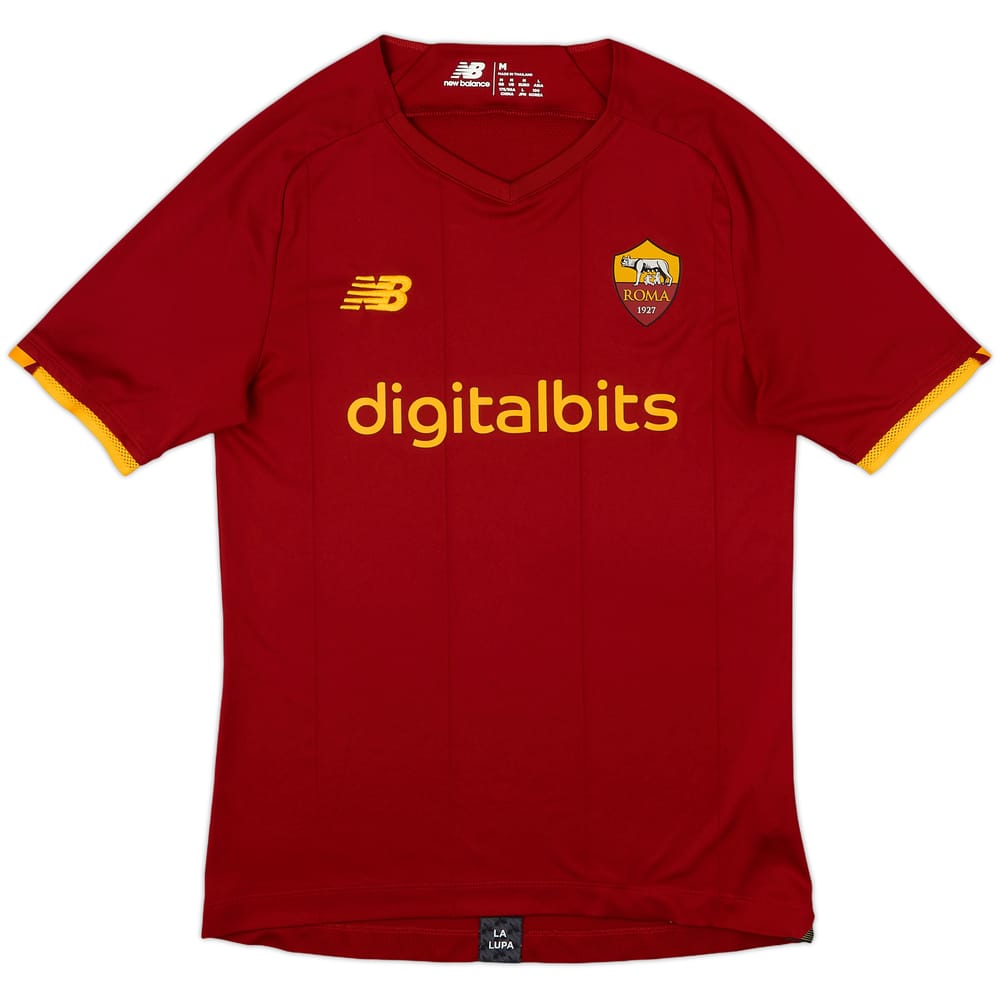 2021-22 Roma Home Shirt - 10/10 - (M)