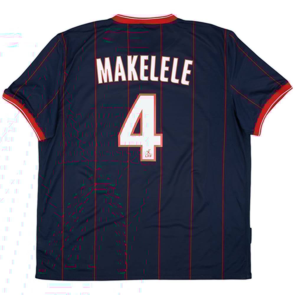 2009-10 Paris Saint-Germain Home Shirt Makelele #4 - 9/10 - (XXL)