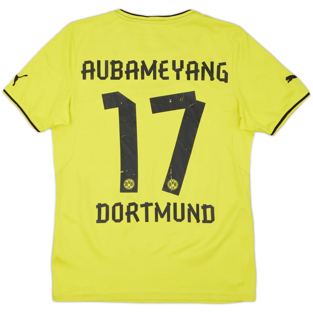 2013-14 Dortmund CL Home Shirt Aubameyang #17 - 5/10 - (S)