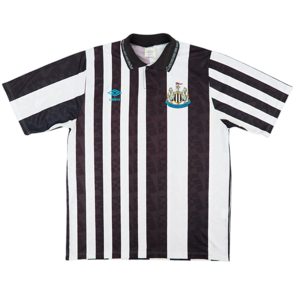1990-91 Newcastle United Home Shirt - 8/10 - (L)