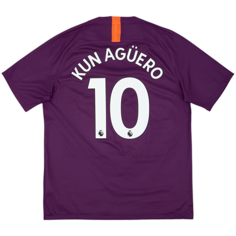 2018-19 Manchester City Third Shirt Kun Aguero #10 - 9/10 - (L)