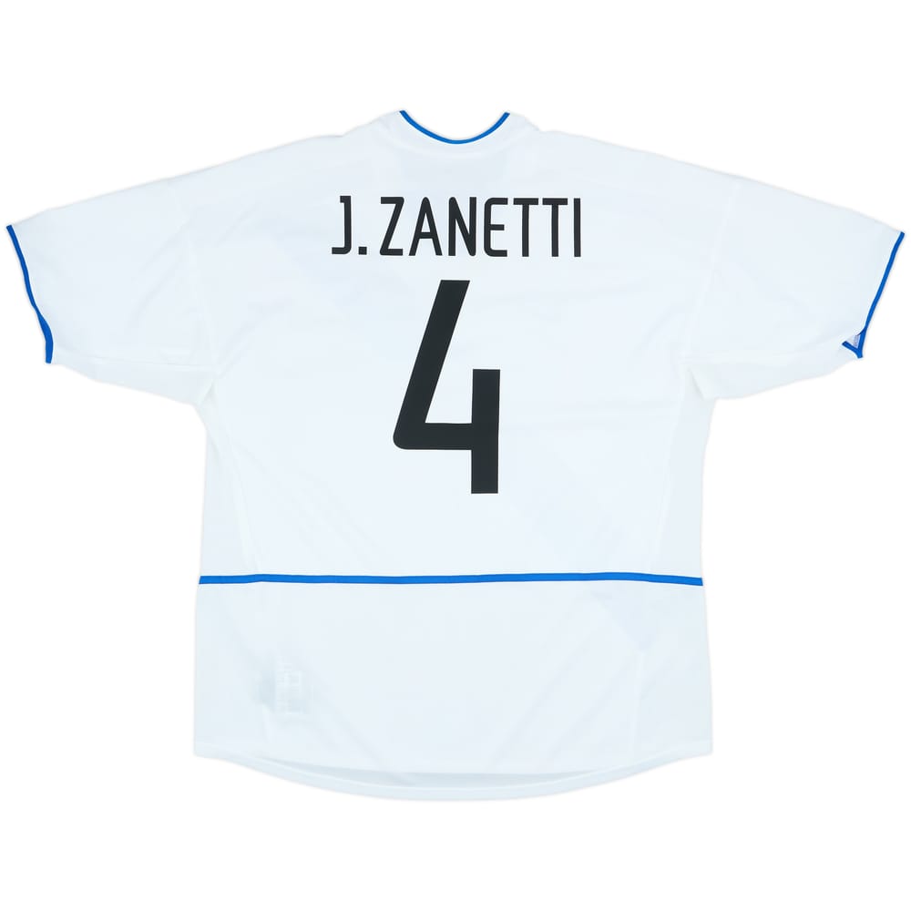 2002-03 Inter Milan Away Shirt Zanetti #4 - 8/10 - (XL)