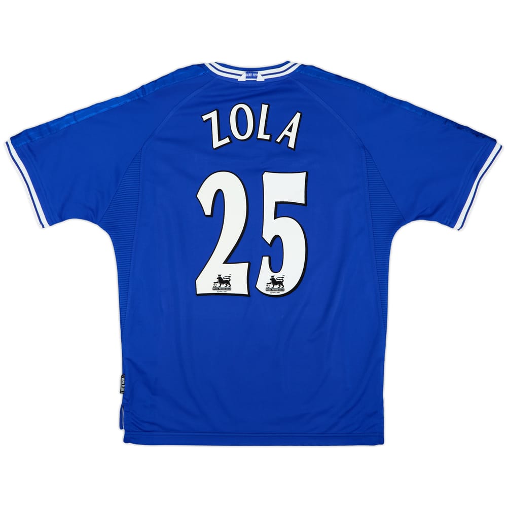 1999-01 Chelsea Home Shirt Zola #25 - 6/10 - (L)