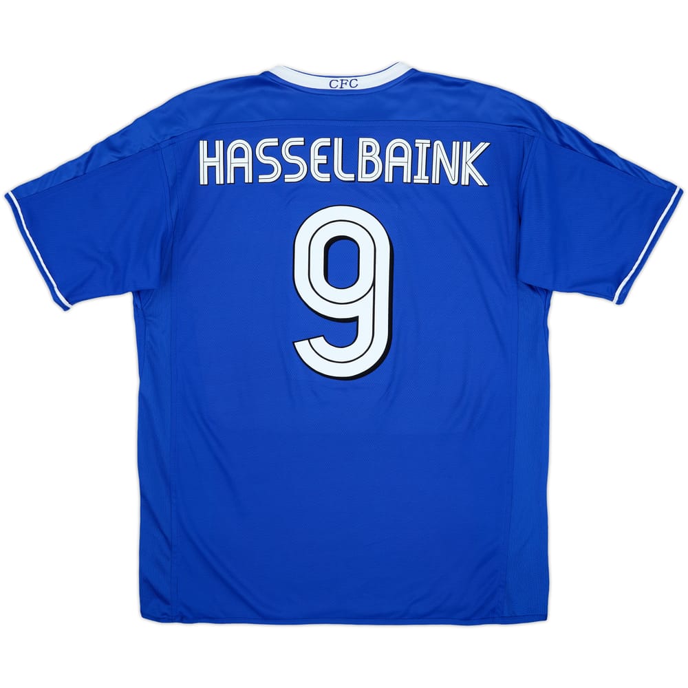2003-05 Chelsea Home Shirt Hasselbaink #9 - 9/10 - (XL)
