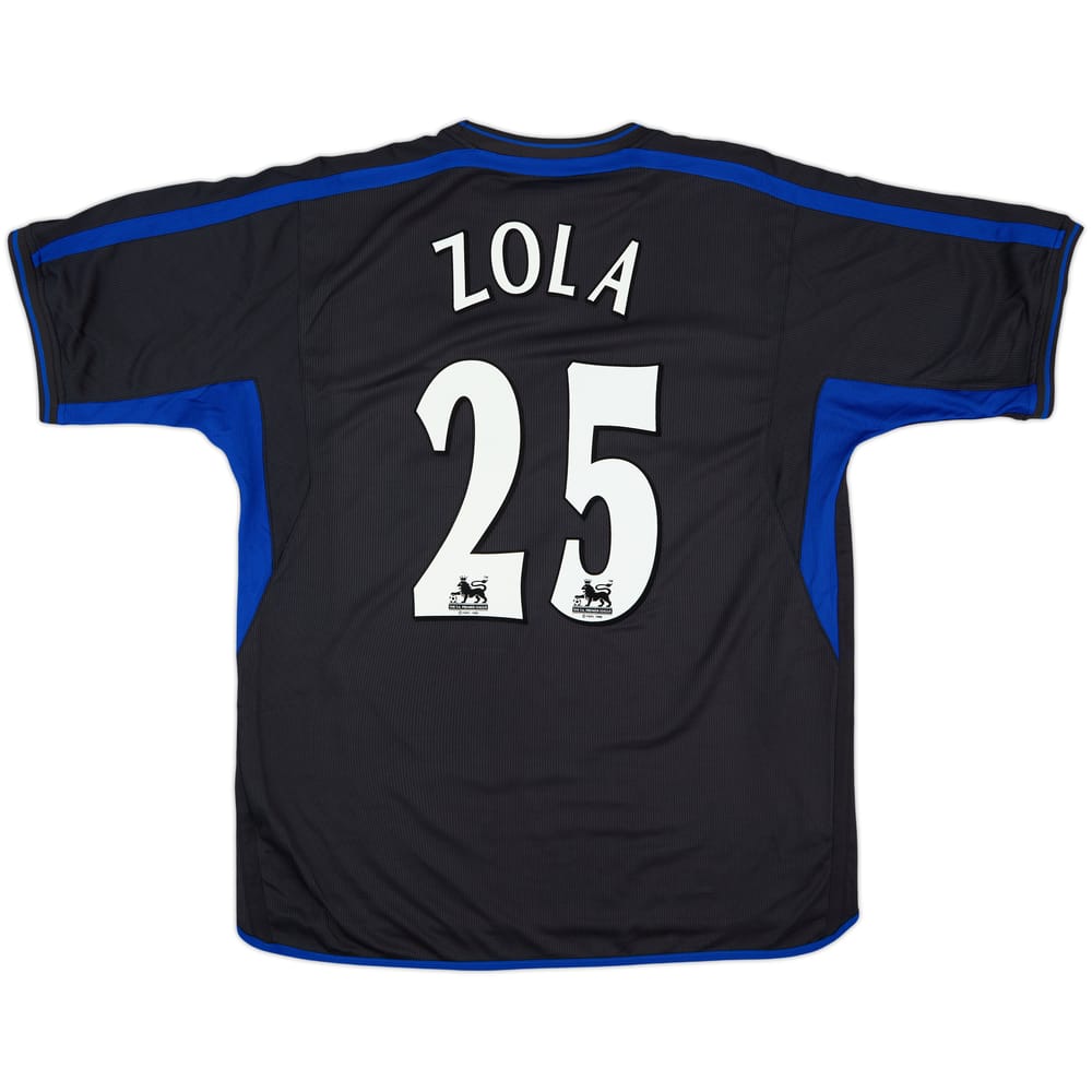 2002-04 Chelsea Away Shirt Zola #25 - 8/10 - (XL)