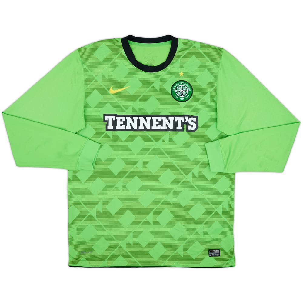 2010-11 Celtic Away L/S Shirt - 8/10 - (L)