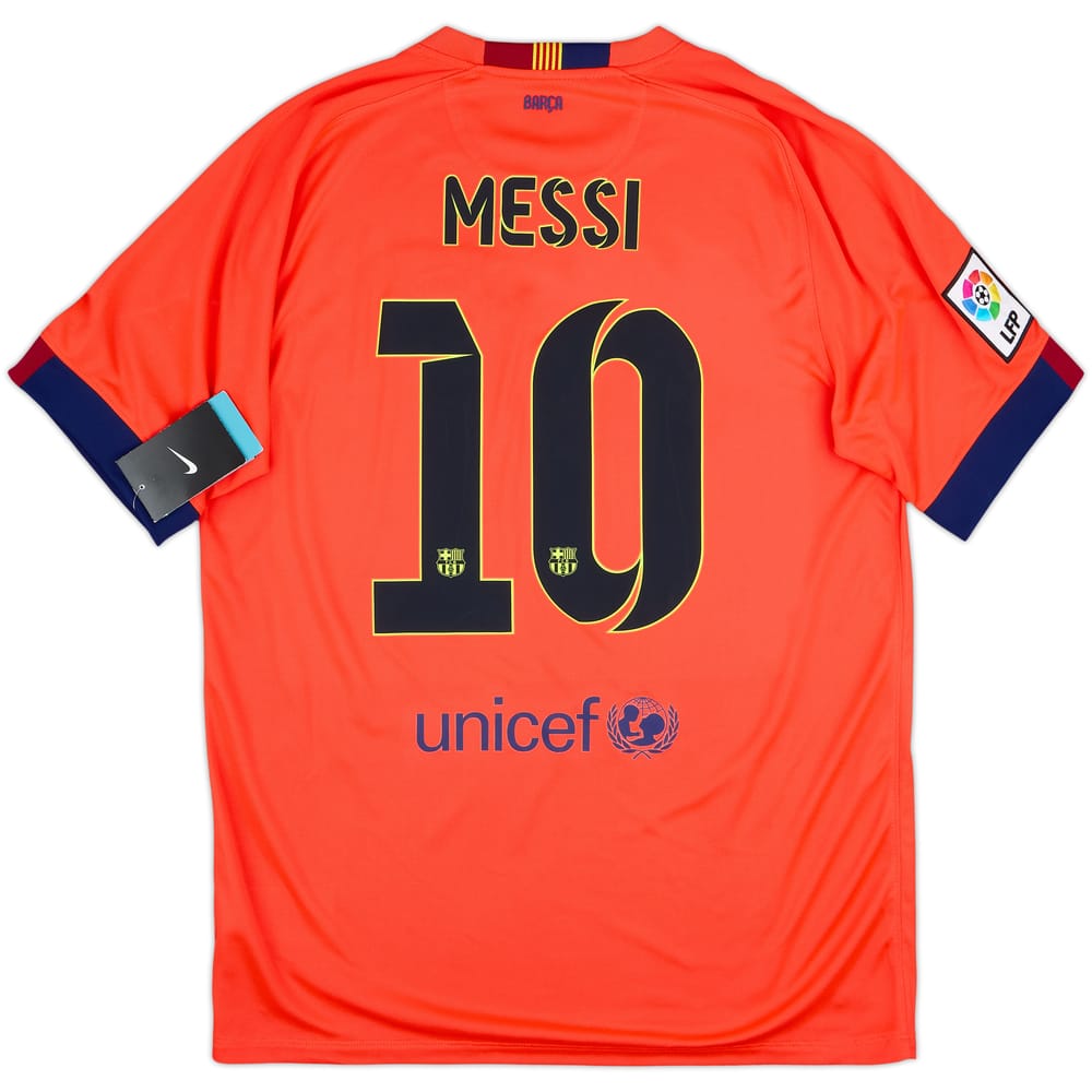 2014-15 Barcelona Away Shirt Messi #10 (L)