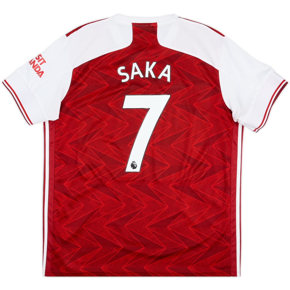2020-21 Arsenal Home Shirt Saka #7 - 6/10 - (XL)