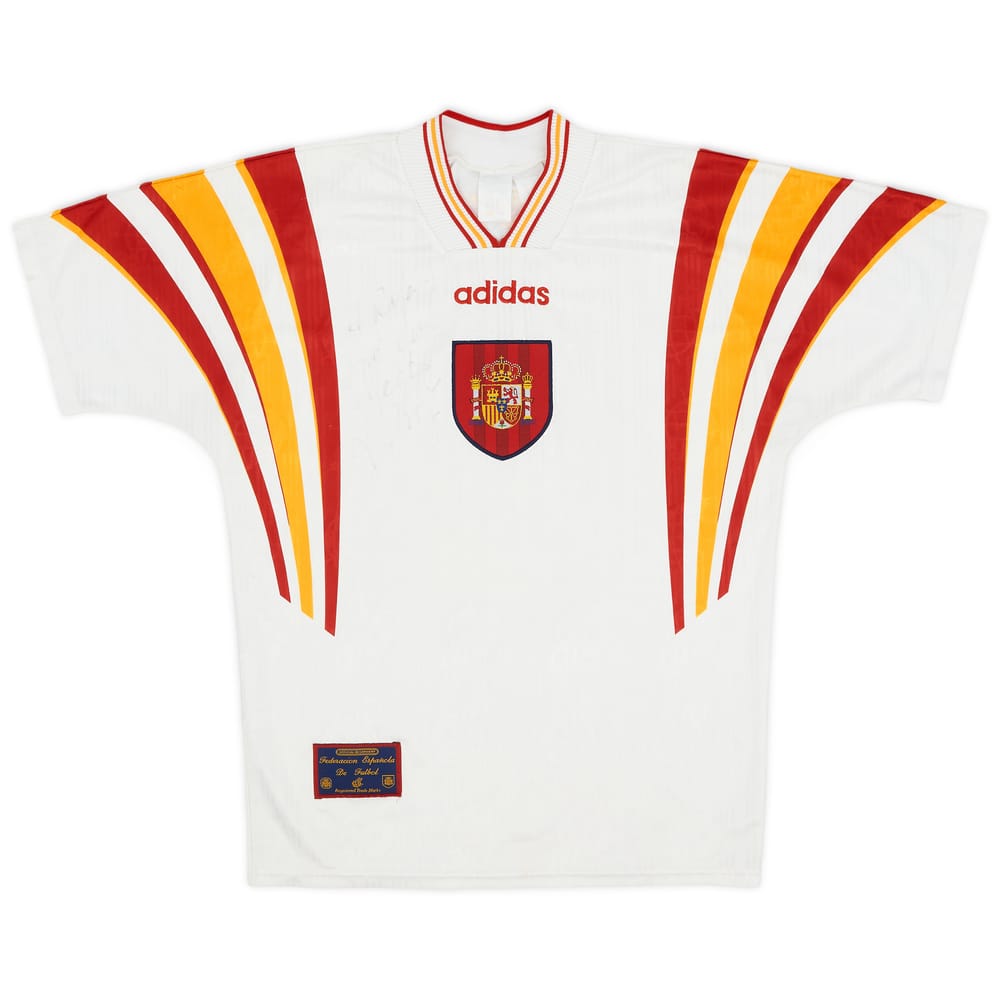 1996-98 Spain Signed Third Shirt - 8/10 - (M)