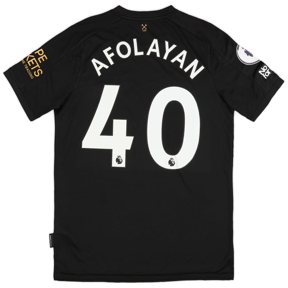 2020-21 West Ham Match Issue Third Shirt Afolayan #40