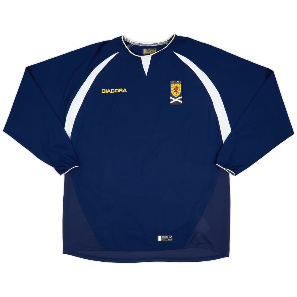 2003-05 Scotland Home L/S Shirt - 8/10 - (L)