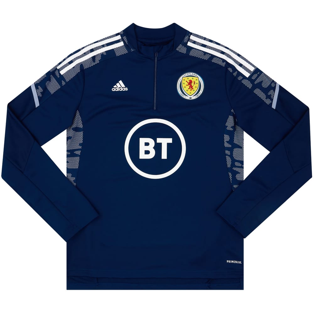 2021-22 Scotland Player Issue 1/4 Zip Training Top - As New - (Womens)