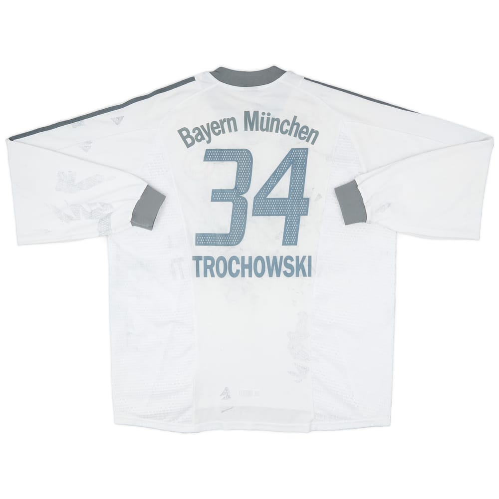 2002-03 Bayern Munich Away L/S Shirt Trochowski #34 - 4/10 - (XXL)