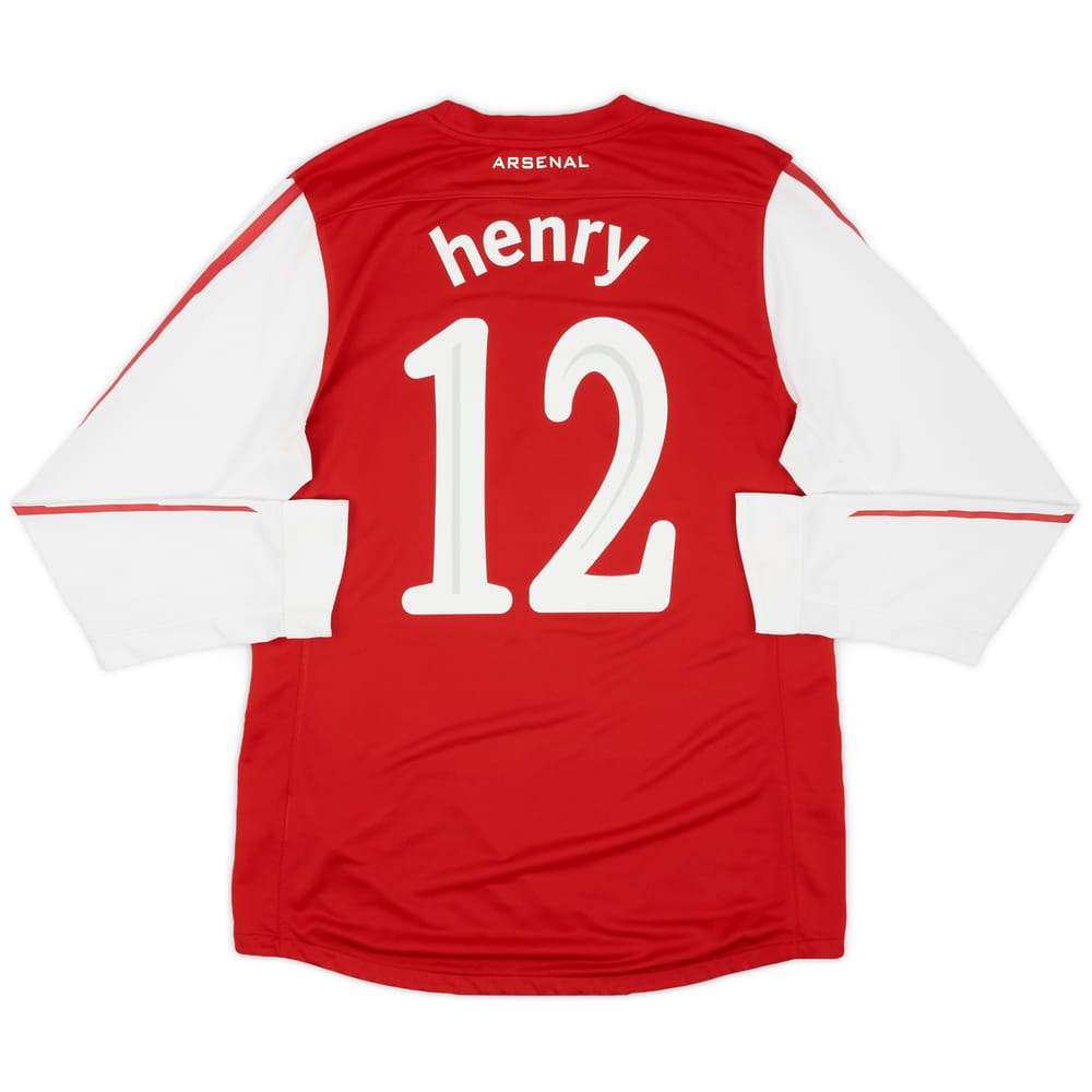 2011-12 Arsenal Player Issue Home L/S Shirt Henry #12 - 9/10 - (L)