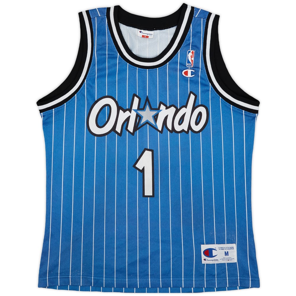 1994-98 Orlando Magic A.Hardaway #1 Champion Away Jersey - 8/10 - (M)