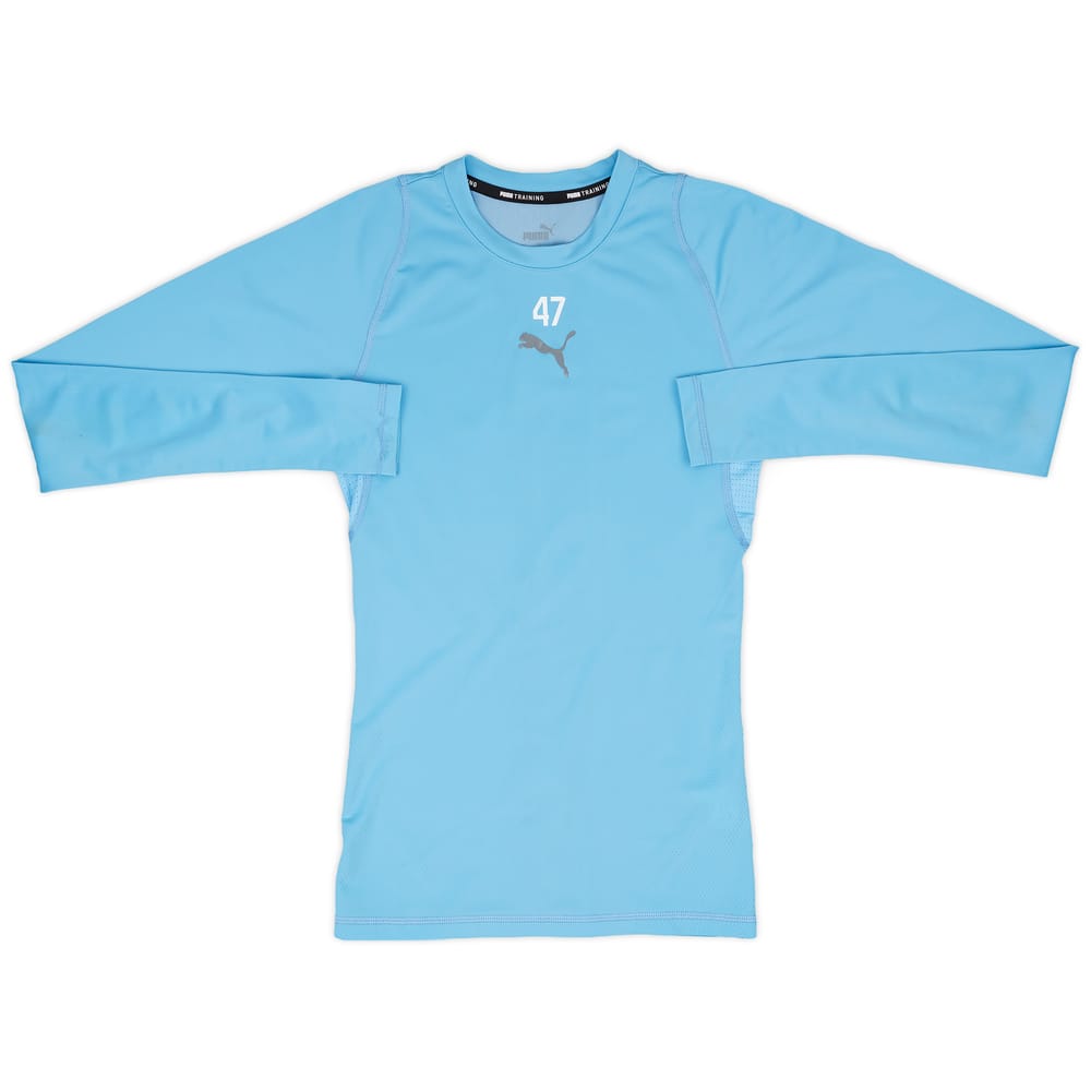 2023-24 Manchester City Player Issue Compression L/S Baselayer #47 (Foden) - As New - (S)