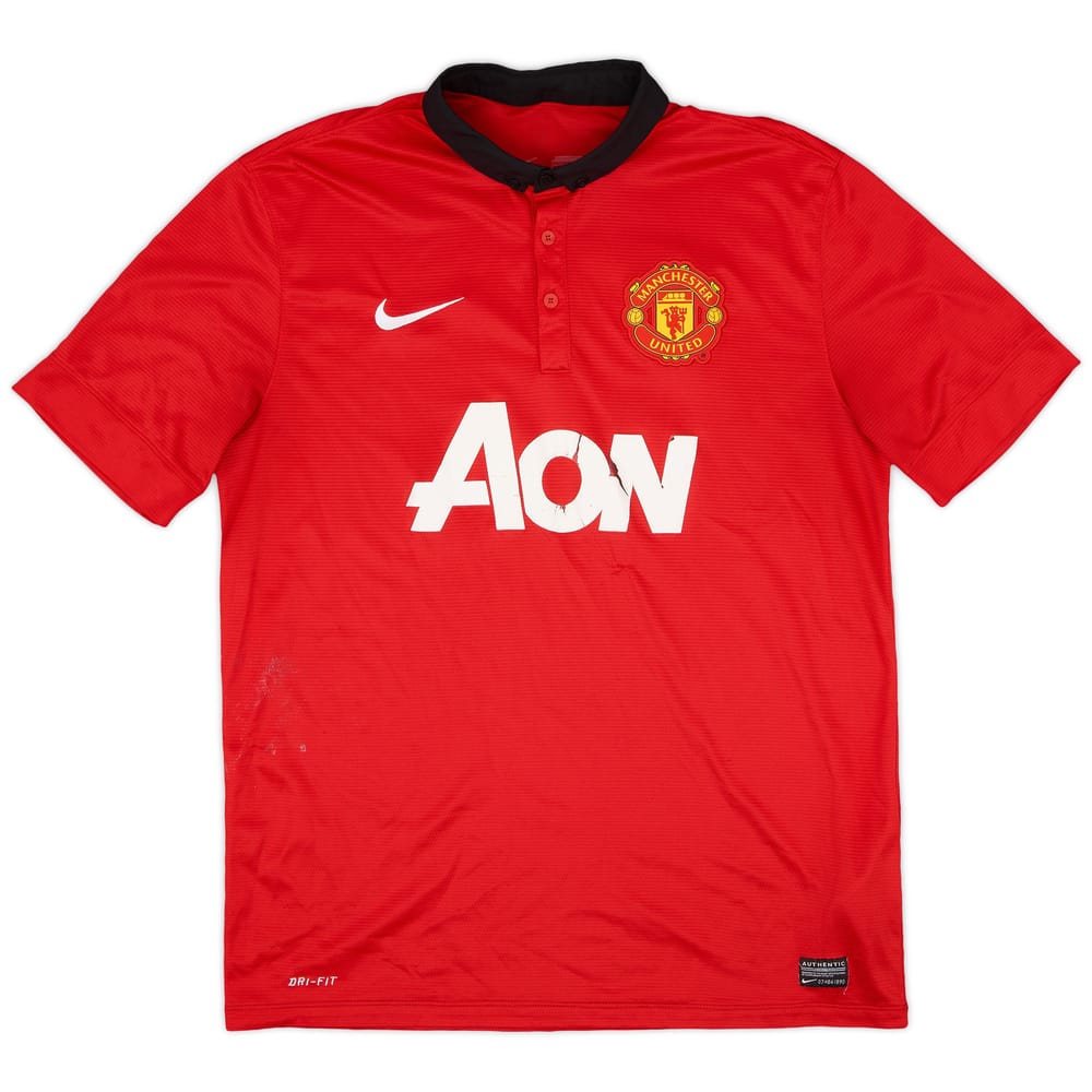 2013-14 Manchester United Home Shirt - 4/10 - (L)