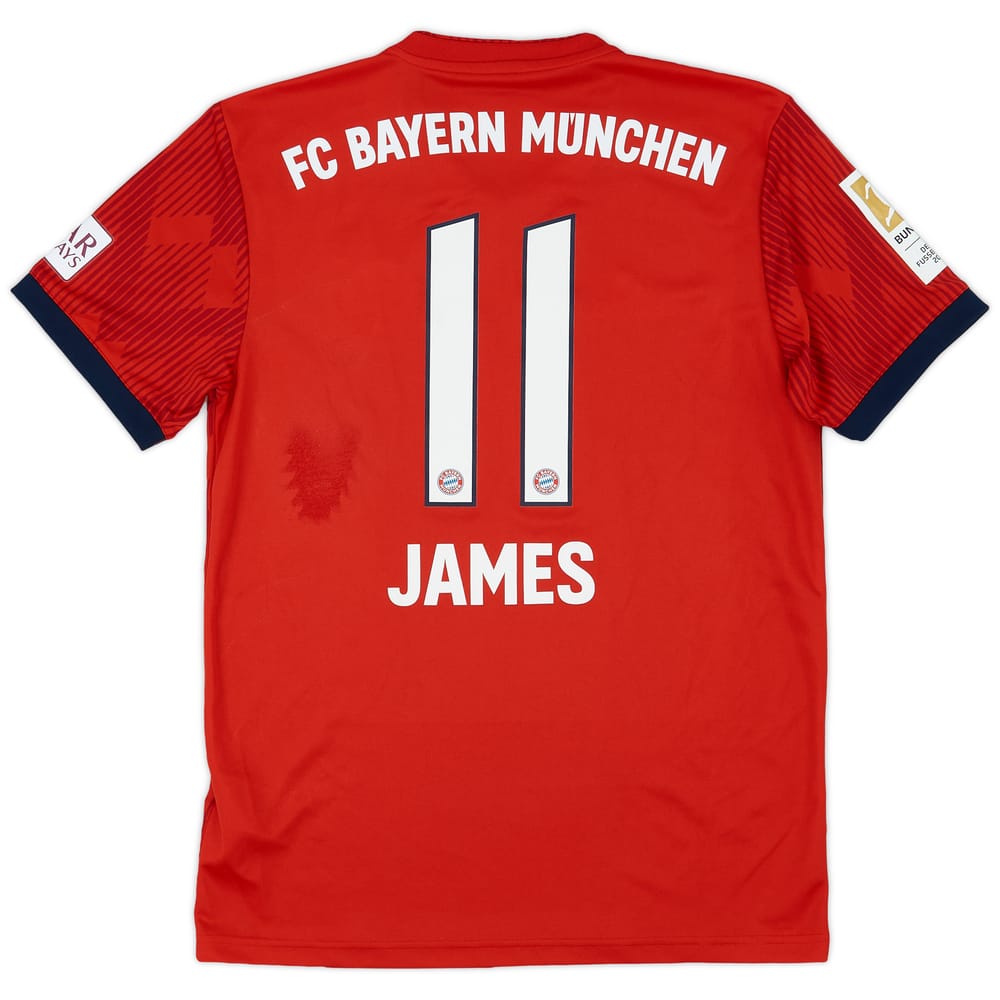 2018-19 Bayern Munich Home Shirt James #11 - 8/10 - (S)