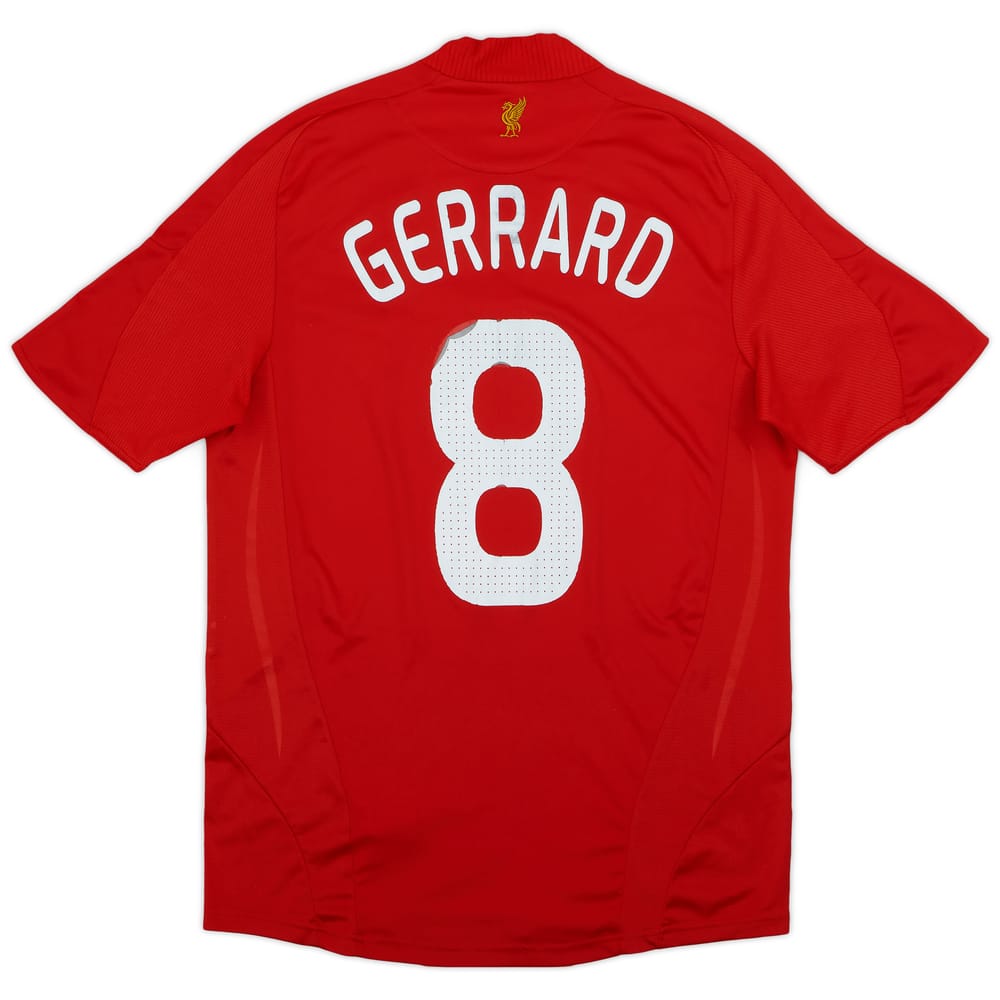 2008-10 Liverpool Home Shirt Gerrard #8 - 4/10 - (M)
