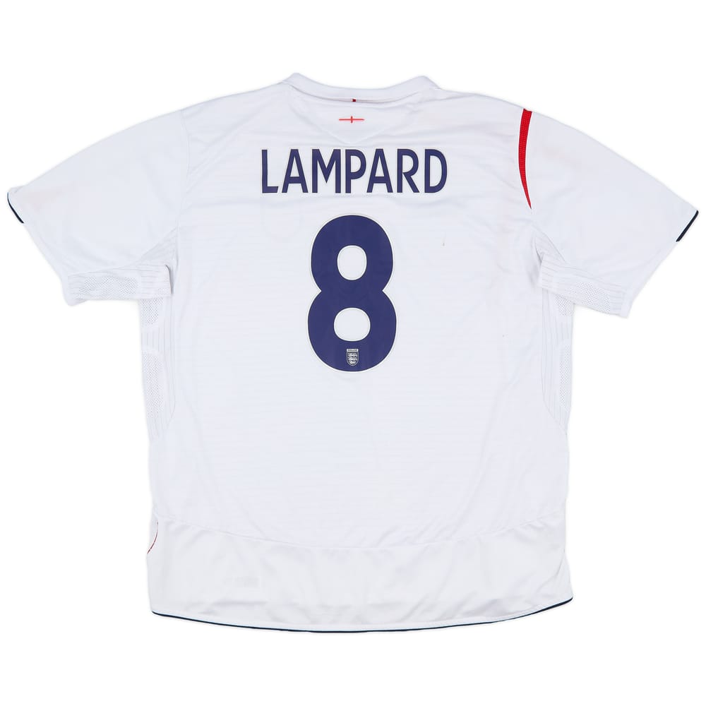 2005-07 England Home Shirt Lampard #8 - 7/10 - (XXL)