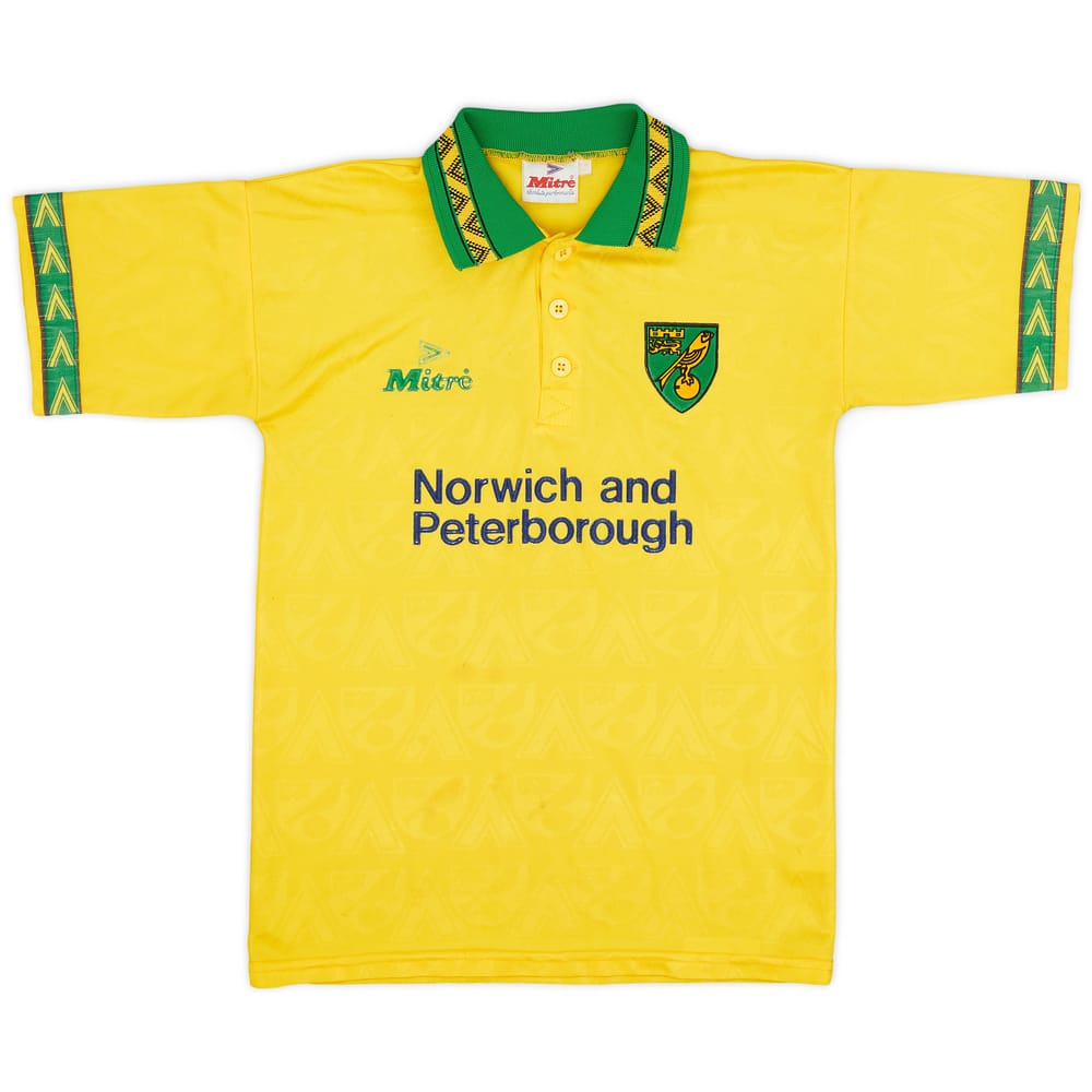 1994-96 Norwich Home Shirt - 5/10 - (L.Boys)