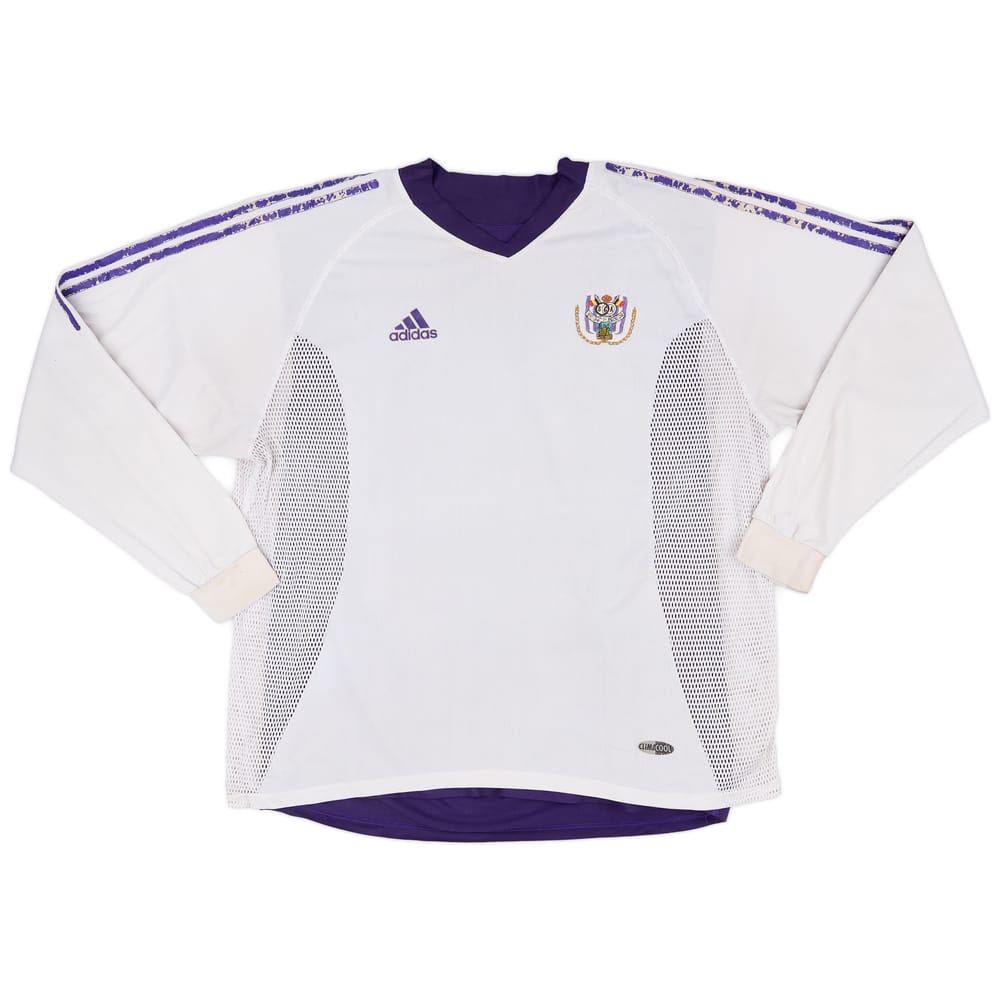 2002-03 Anderlecht Player Issue Home L/S Shirt - 3/10 - (XL)