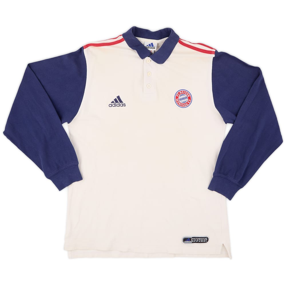 1999-00 Bayern Munich adidas Polo L/S Shirt - 8/10 - (M)