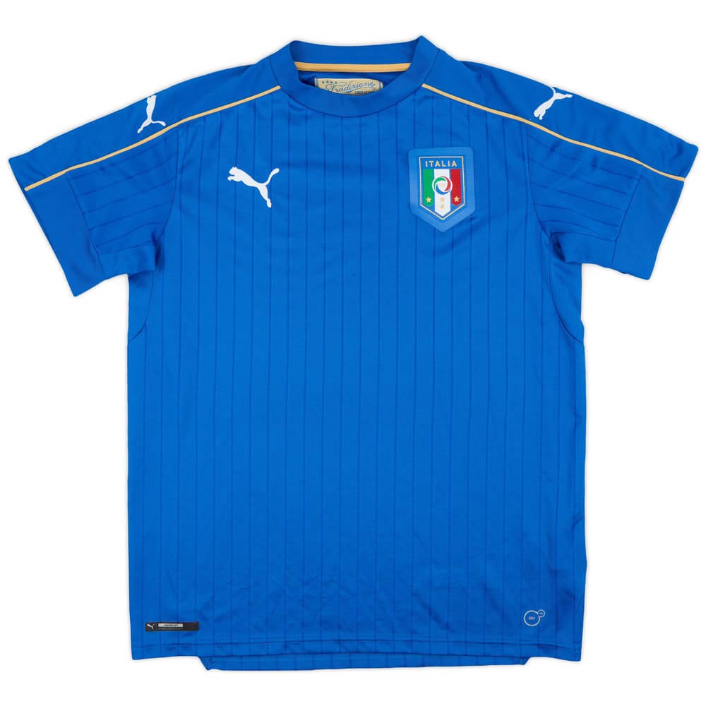 2016-17 Italy Home Shirt - 9/10 - (XL.Boys)